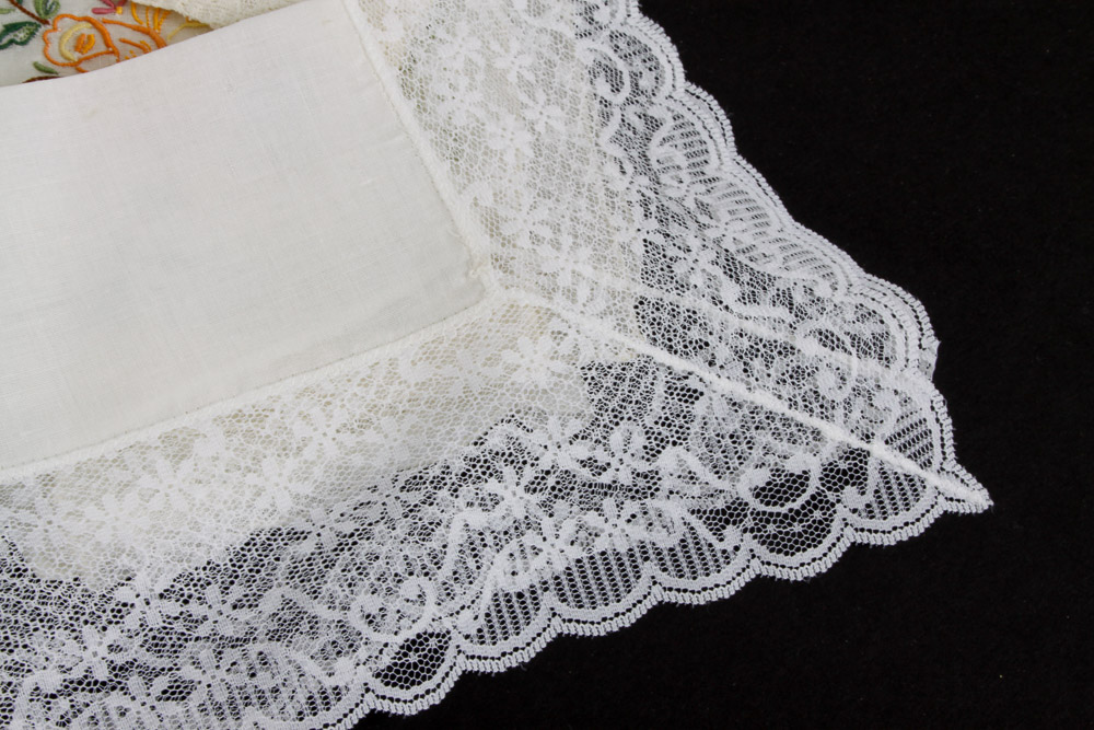 Vintage Embroidered Handkerchiefs and Fans