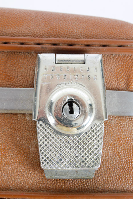 Vintage American Tourister Suitcase and Brown Bags