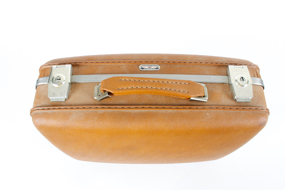 Vintage American Tourister Suitcase and Brown Bags
