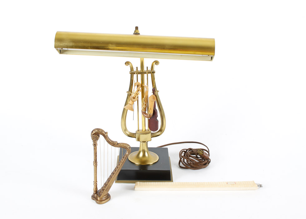 Piano Lamp and Musical Decor