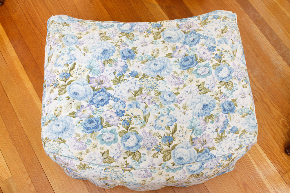 Vintage Armchair and Ottoman