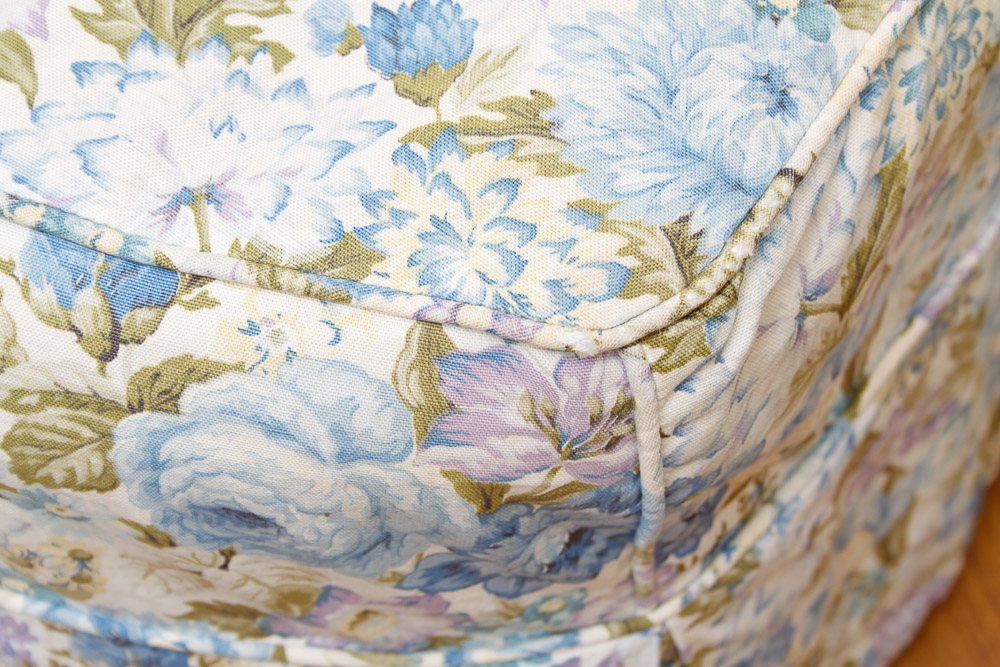 Vintage Armchair and Ottoman