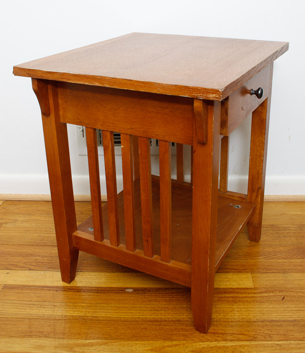 Wood End Table