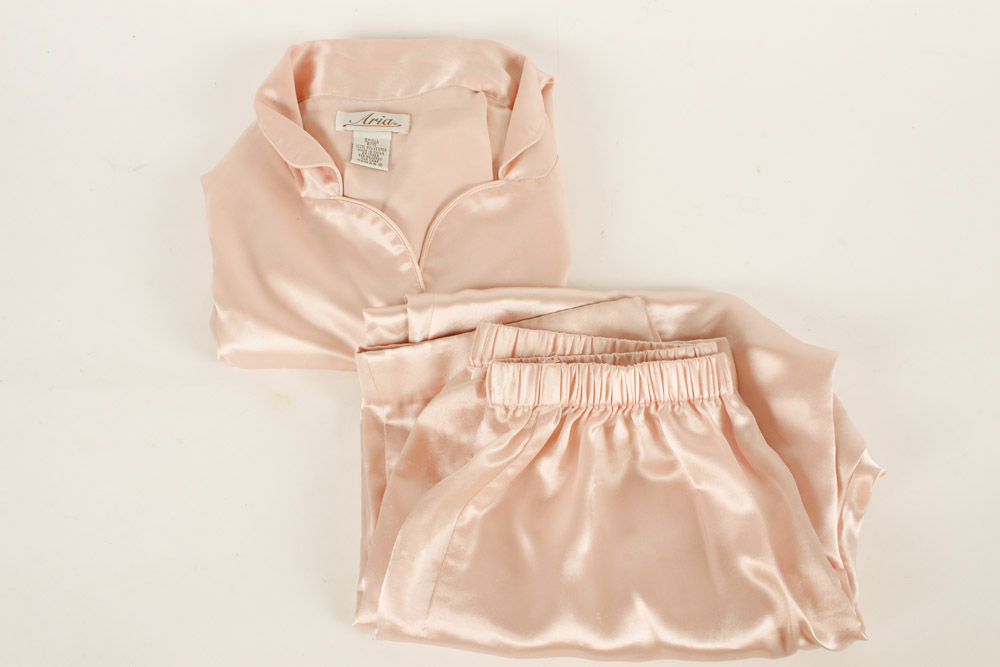 Six Satin Pajama Sets
