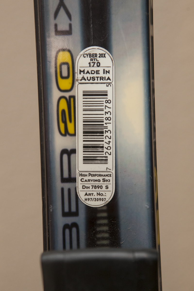 Two Pairs of Head Skis with Ski Holder