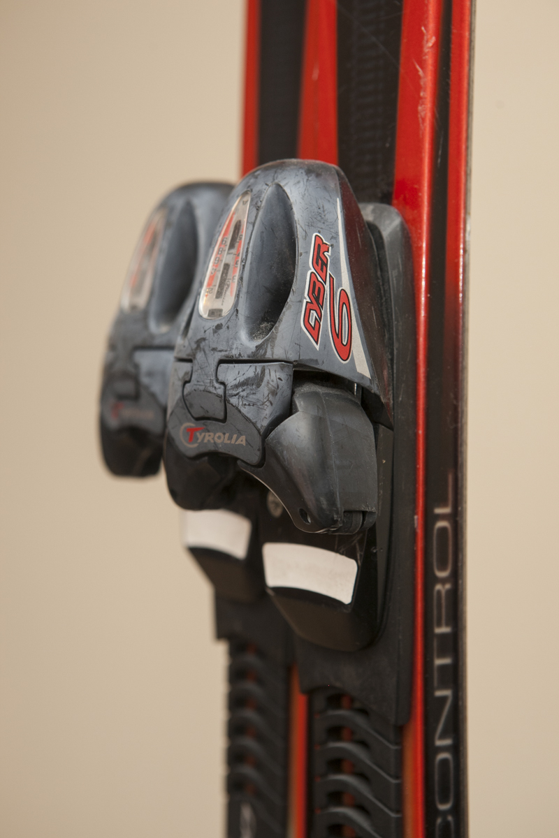 Two Pairs of Head Skis with Ski Holder