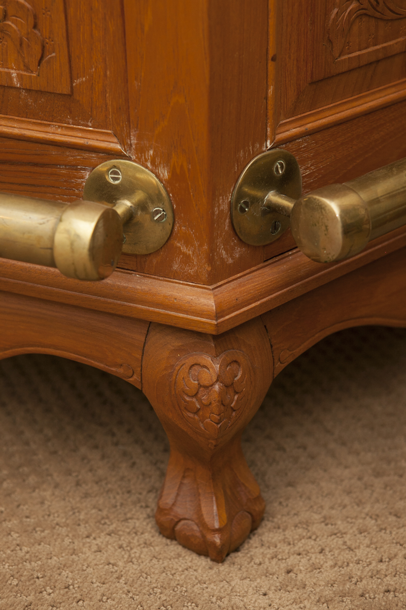 Teak Wood Bar With Matching Stools