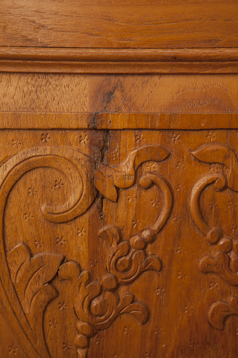 Teak Wood Bar With Matching Stools