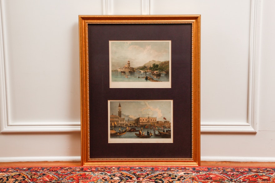 Venice Prints in Gold Frame