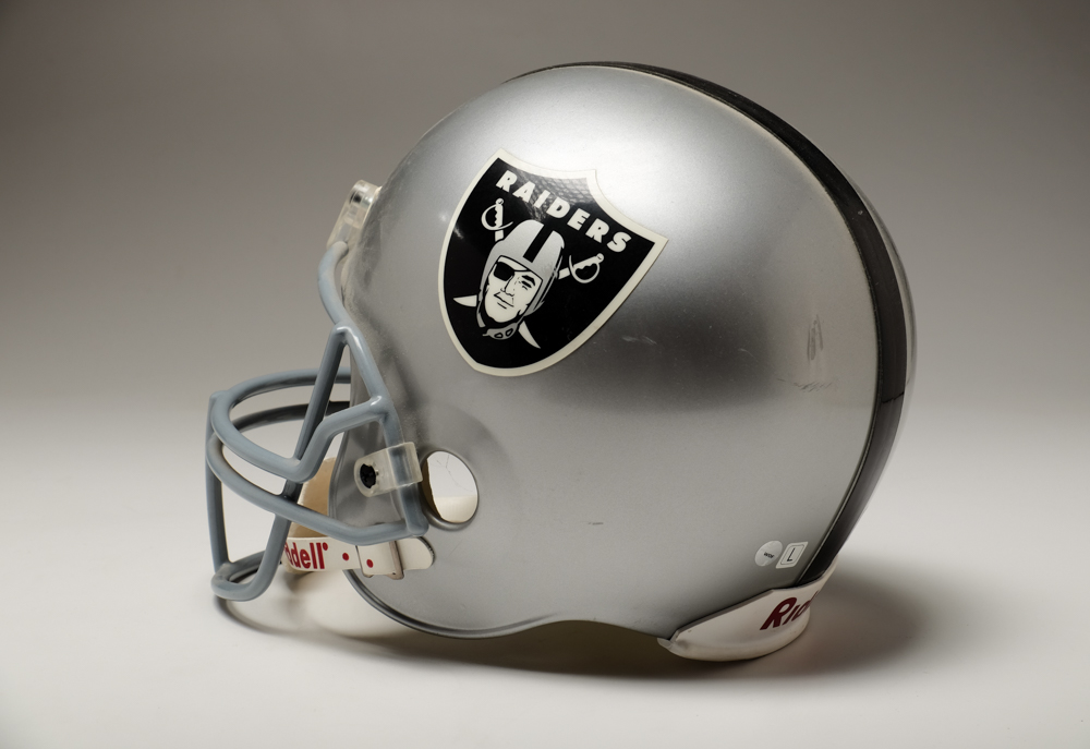 Ken Stabler Signed Helmet with Signing Photo