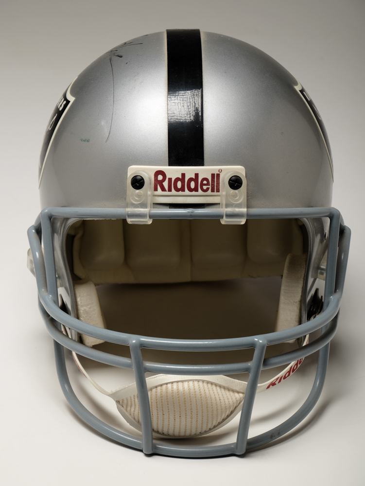 Ken Stabler Signed Helmet with Signing Photo