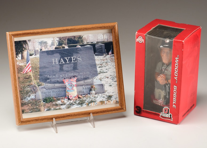 Woody Hayes Bobblehead and Photo