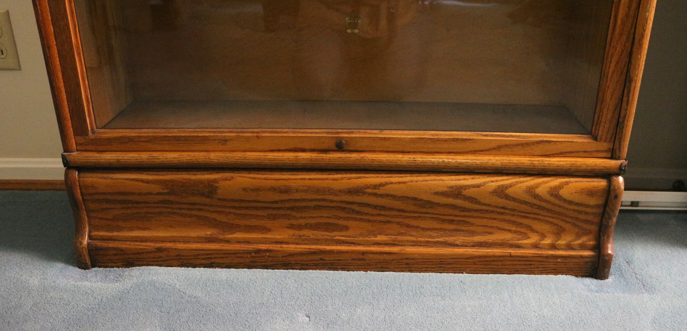 Antique Oak Five Stack Barrister Bookcase