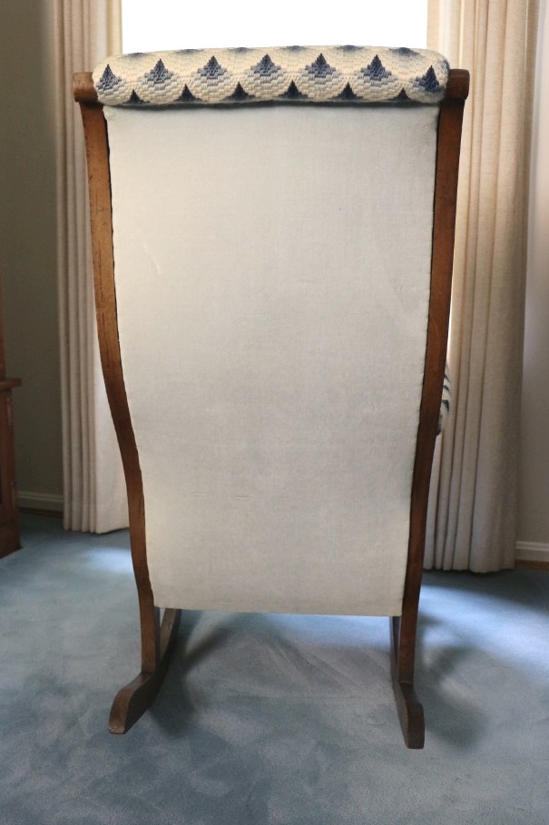 Swan Neck Rocking Chair with Ottoman