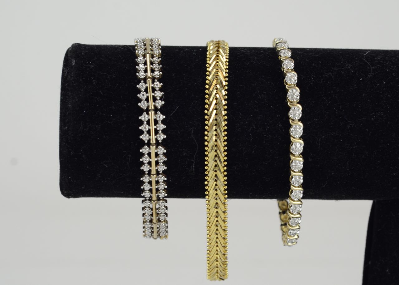 Three Vermeil Bracelets