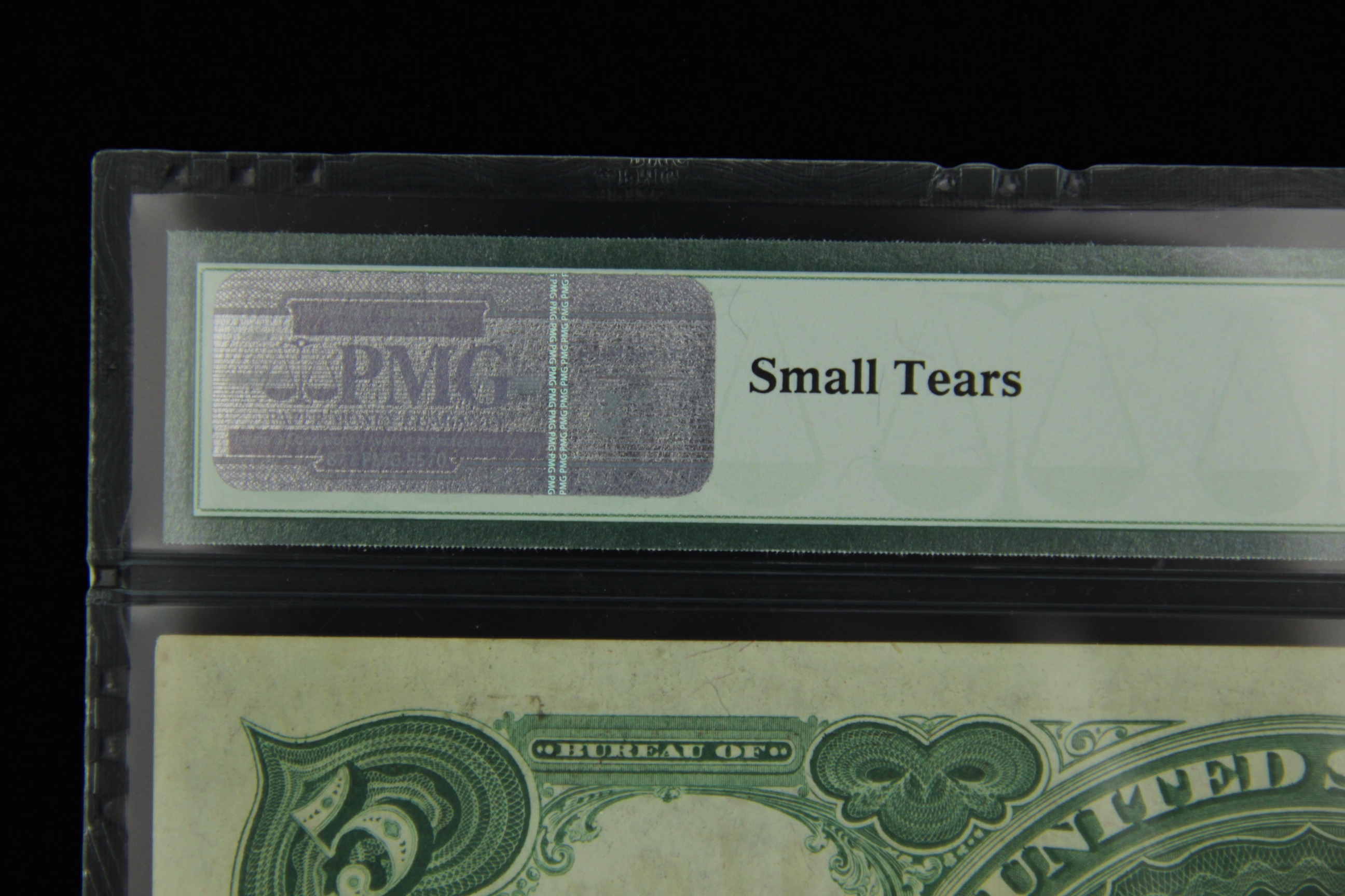 "Series of 1907" US Five Dollar "Woodchopper" Bill