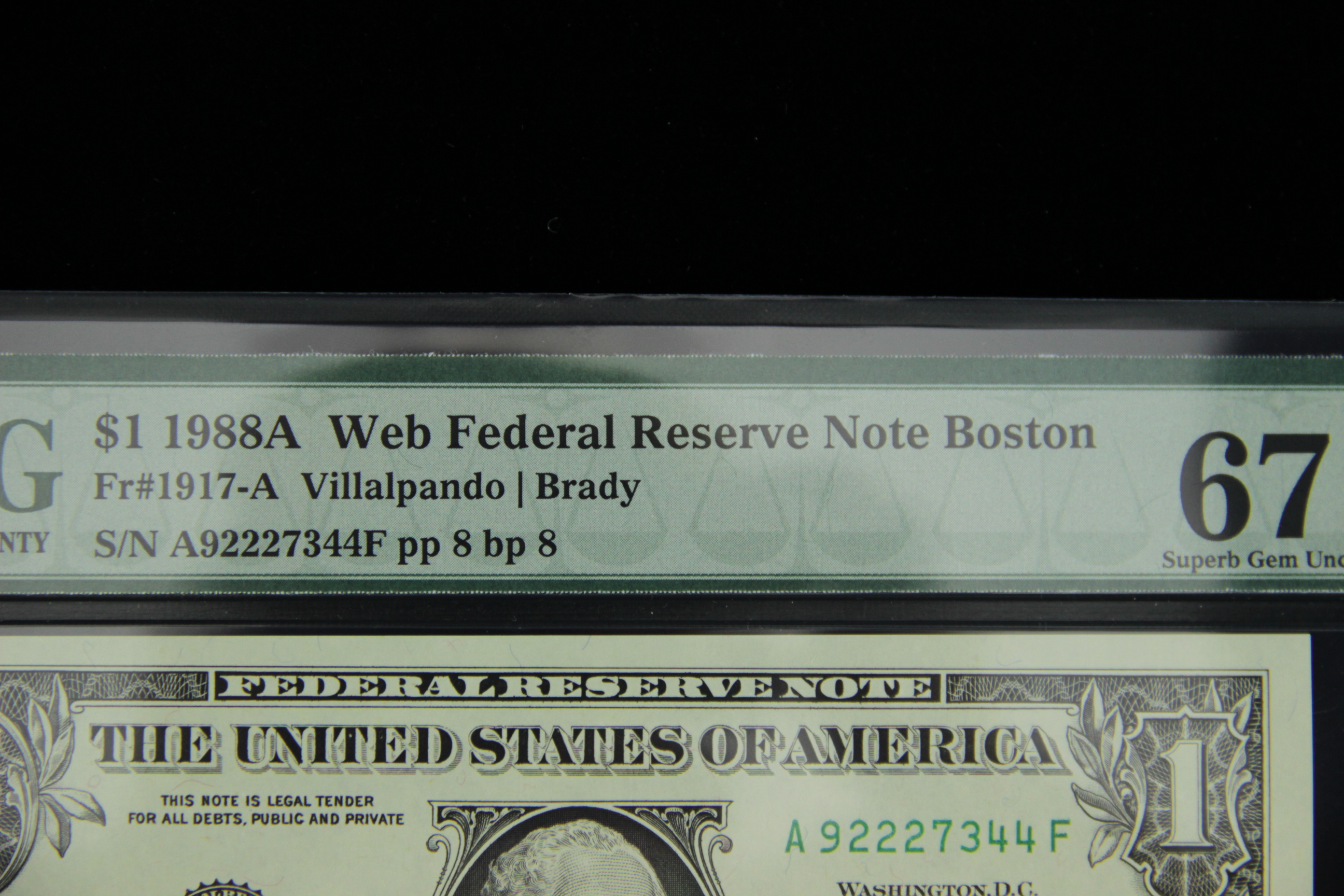 1988A Web-Fed Boston Federal Reserve Note
