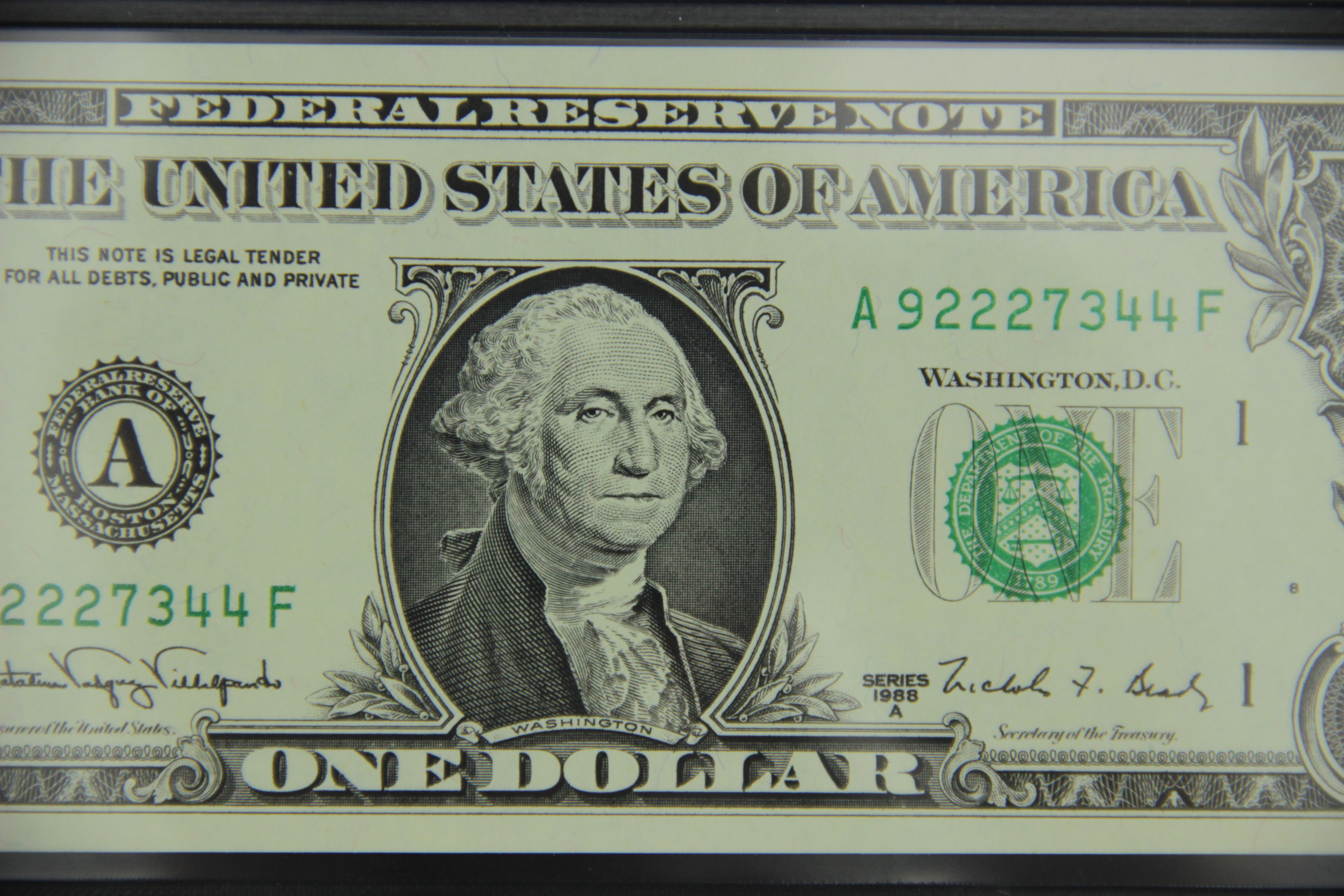 1988A Web-Fed Boston Federal Reserve Note