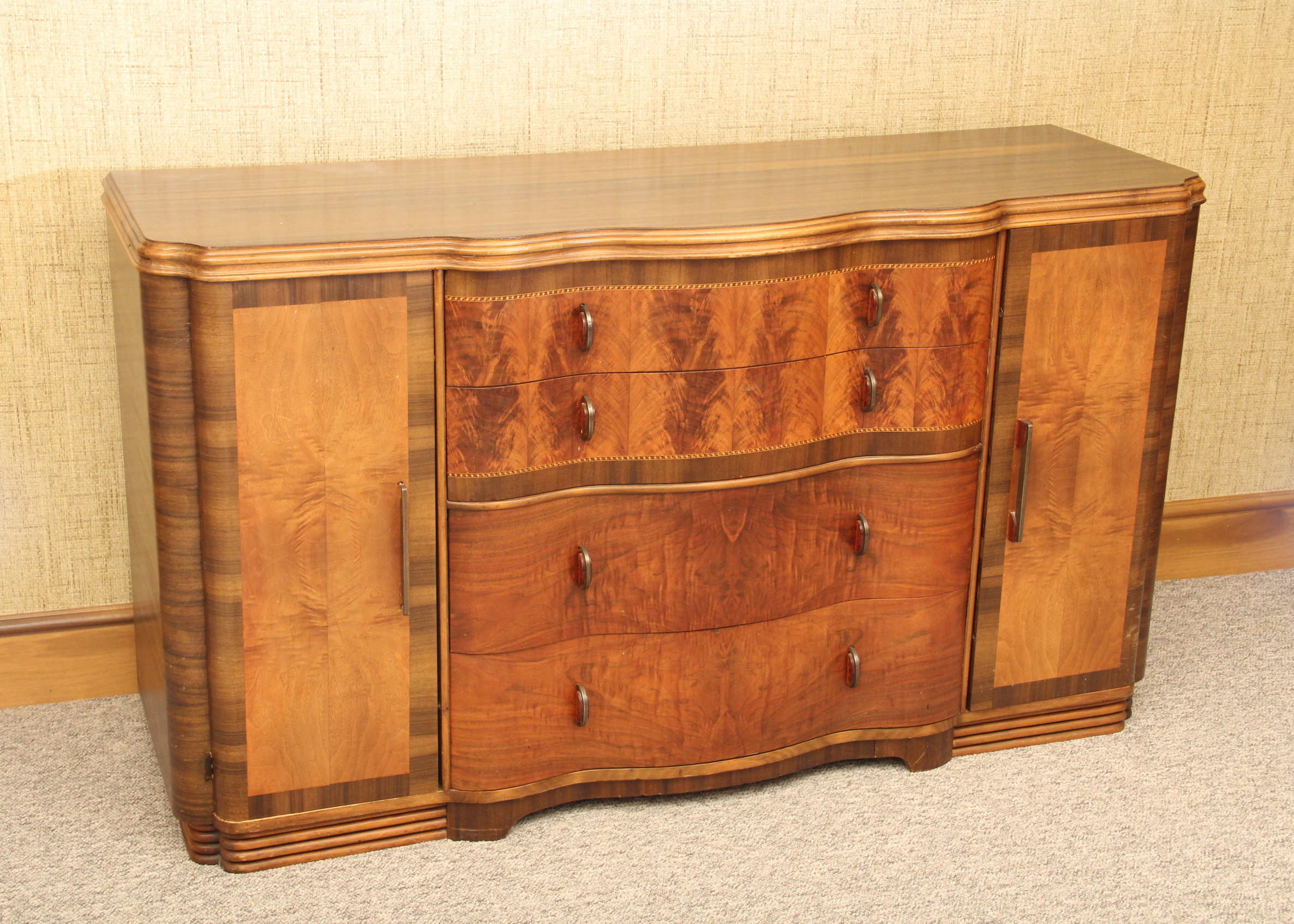 Maple Wood Veneer Sideboard