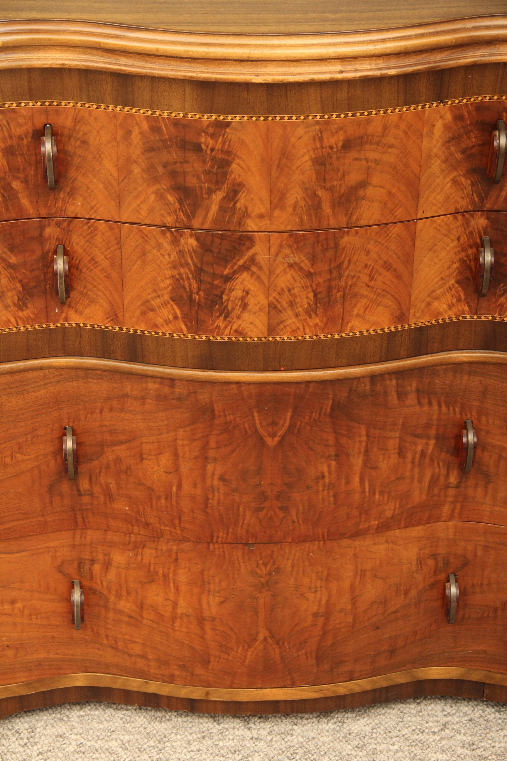 Maple Wood Veneer Sideboard