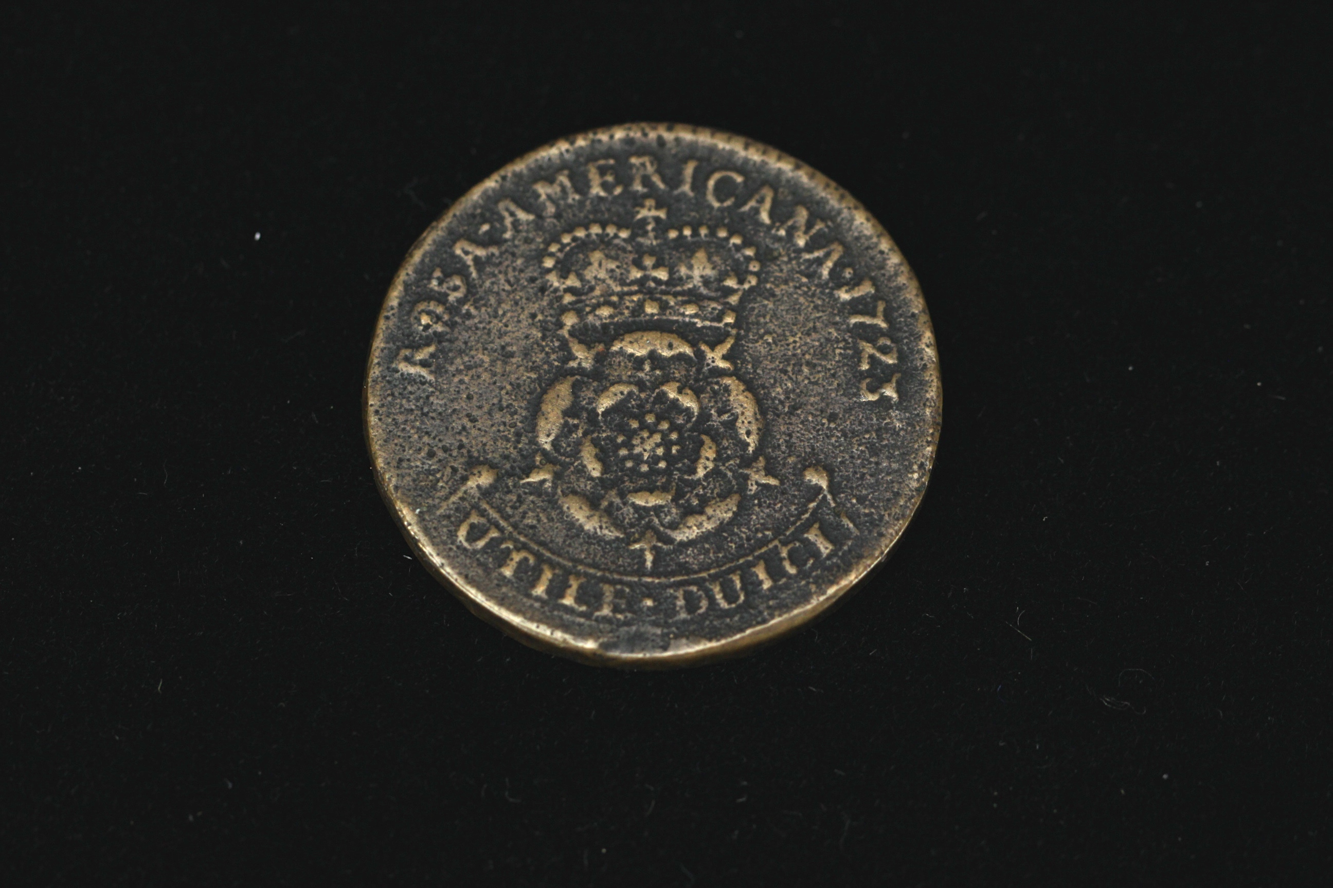 1723 Rosa Americana Twopence Coin