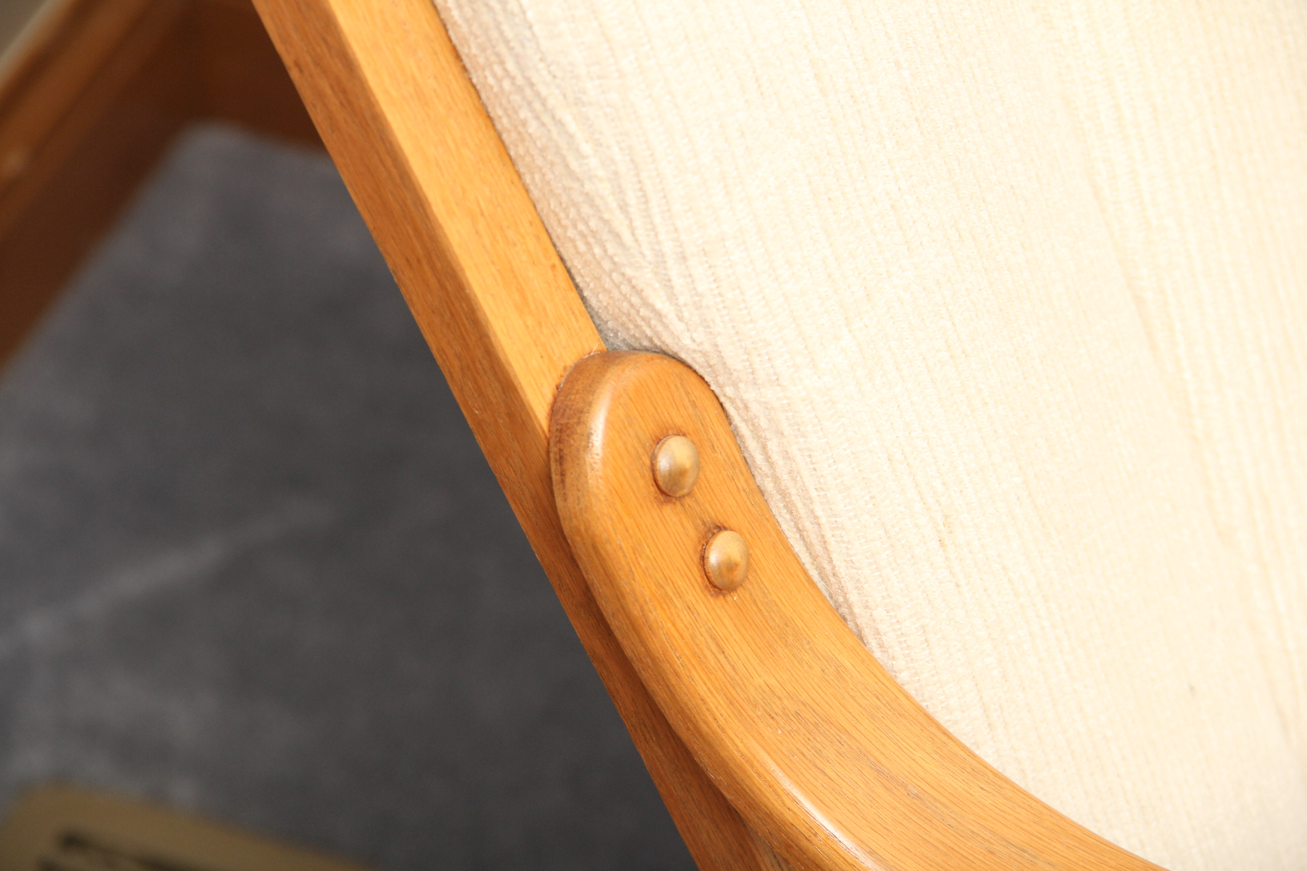 Solid Oak Glider Rocking Chair