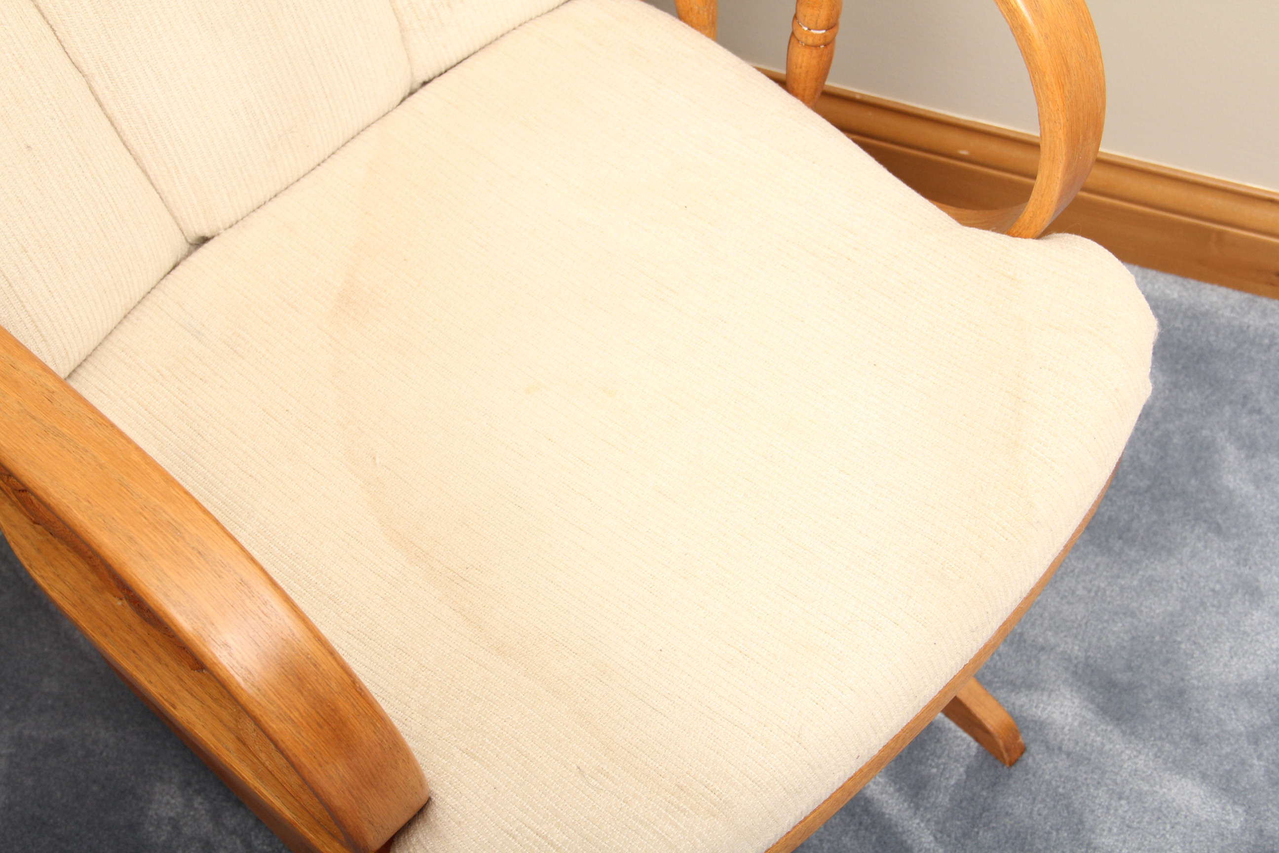 Solid Oak Glider Rocking Chair