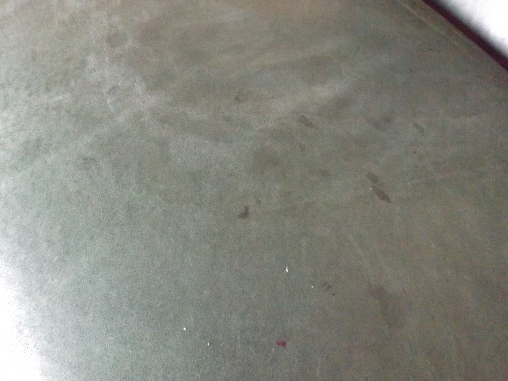 Dark Green Leather Three-Seat Sofa