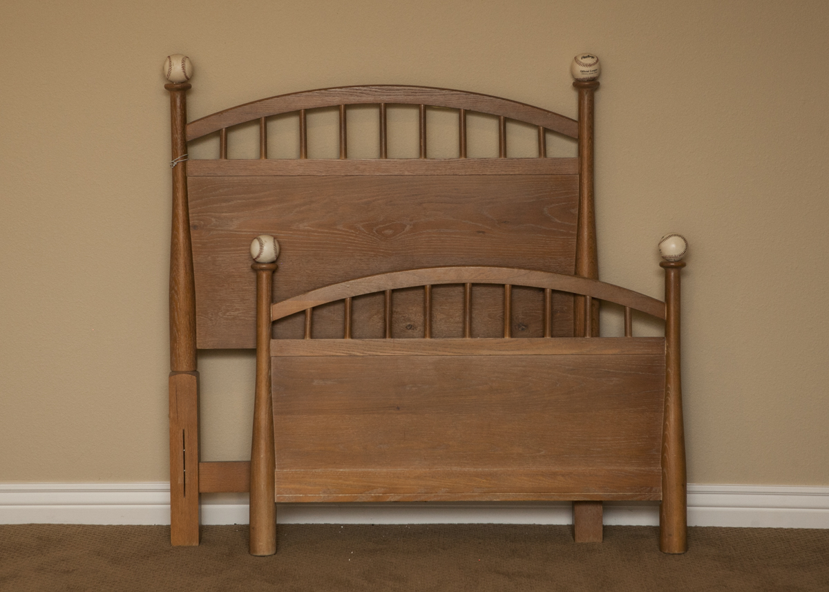 Thomasville Baseball Motif Twin Bed