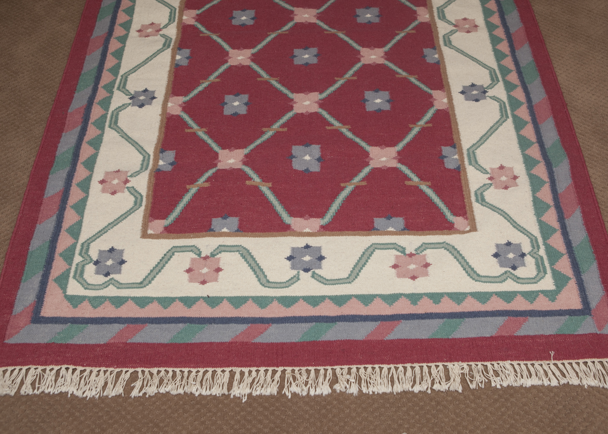 Woven Floral Rug
