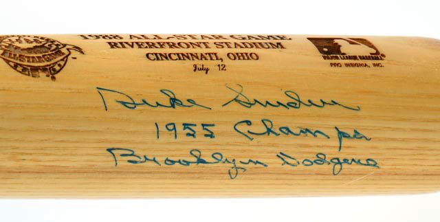 Duke Snider Signed All-Star Bat