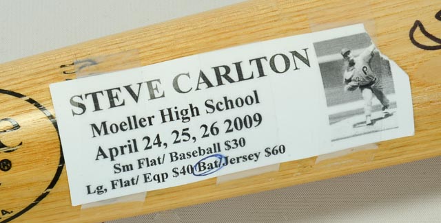 Steve Carlton Signed Baseball Bat