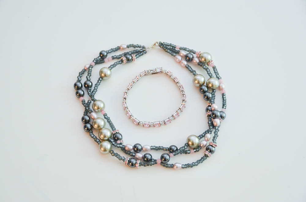 Pink and Black Jewelry