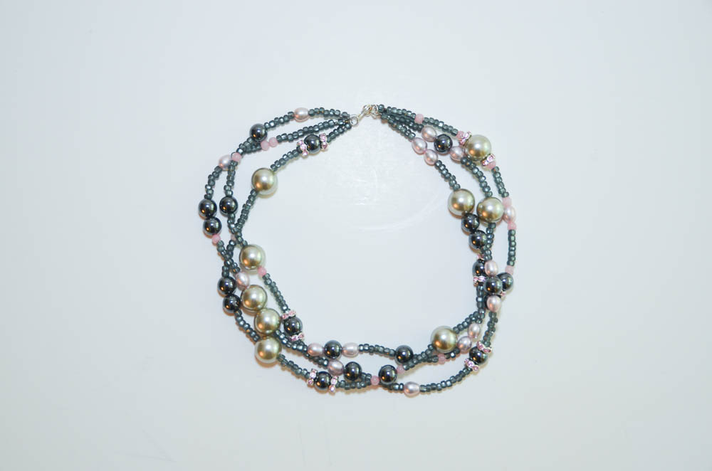 Pink and Black Jewelry