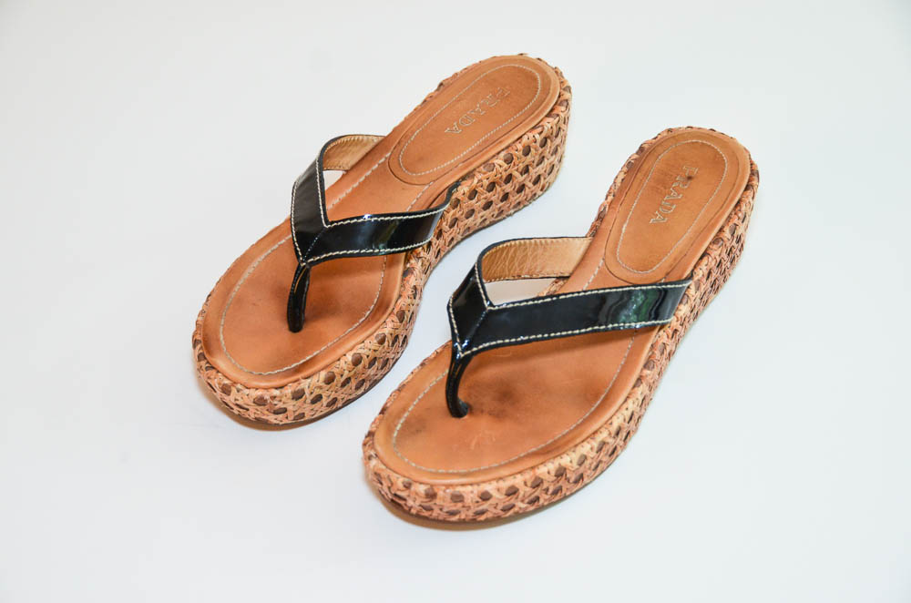 Prada Platform Thong Sandal