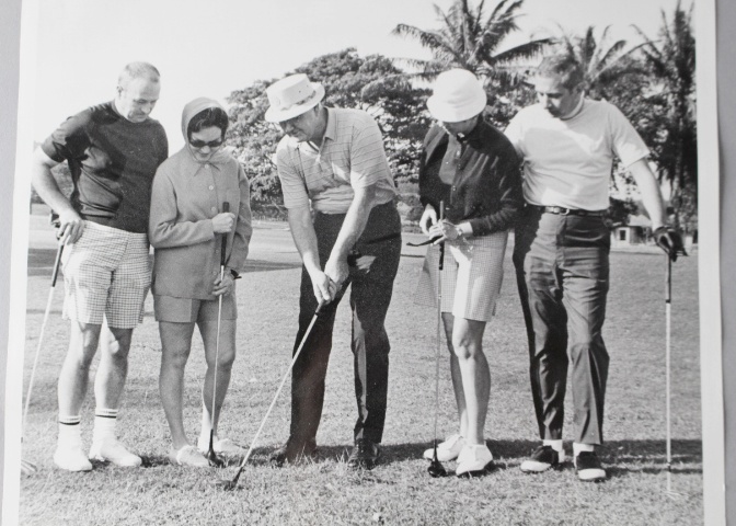 Vintage Golf Trophies, Bronze and Lead Crystal