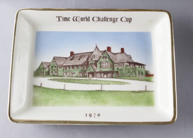 Vintage Golf Trophies, Bronze and Lead Crystal