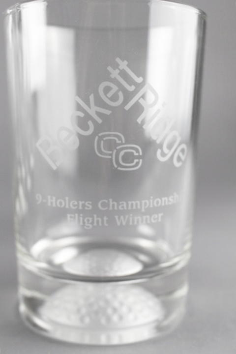 Vintage Golf Trophies, Bronze and Lead Crystal