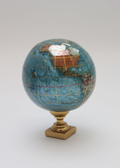 Two Alexander Kalifano Gemstone Globes