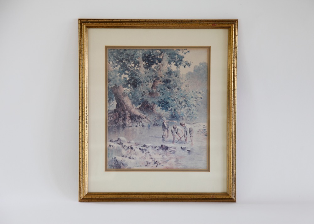 "Boyhood Memories" Framed Lithograph Print by Paul Sawyer