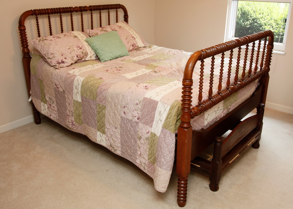 Jenny Lind Double Bed with Rope Trundle