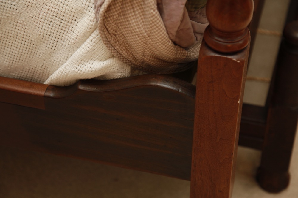 Jenny Lind Double Bed with Rope Trundle