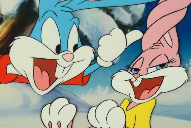 Animation Cel of Bugs and Babs from Warner Bros. Inc.