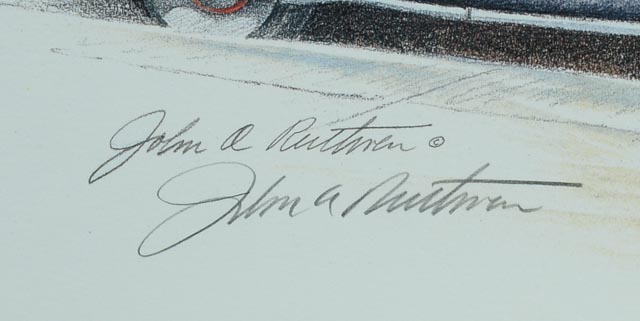 Signed, Limited Edition John Ruthven Offest Lithograph Print