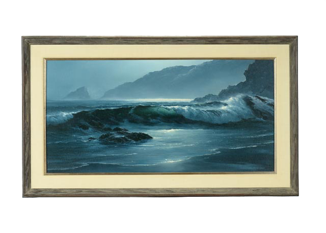 Seascape Oil Painting on Stretched Canvas