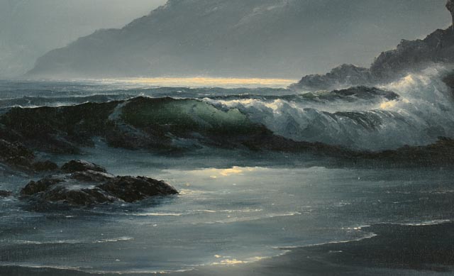 Seascape Oil Painting on Stretched Canvas