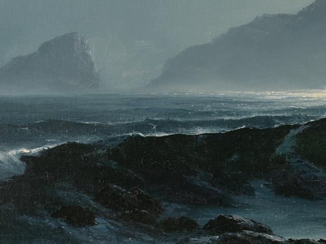 Seascape Oil Painting on Stretched Canvas