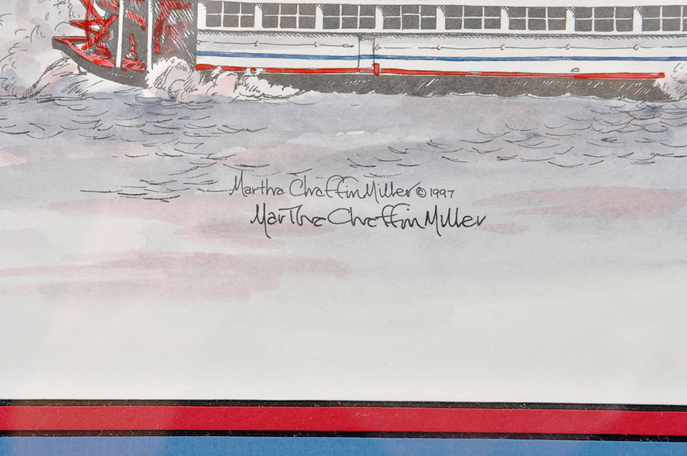 "Belle of Louisville" Framed Off-Set Lithograph