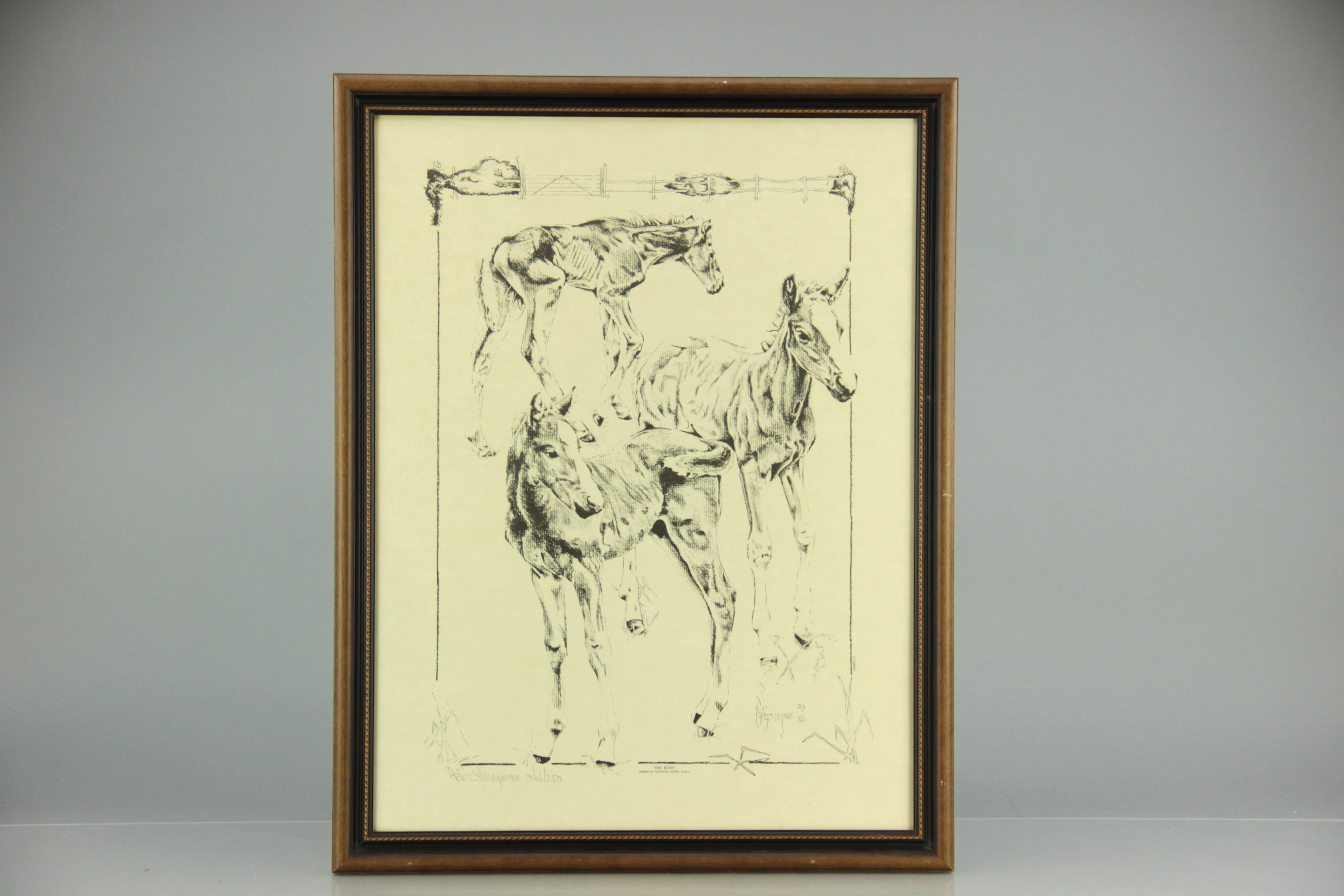 Price Youngman Lithograph "The Runt" 1989