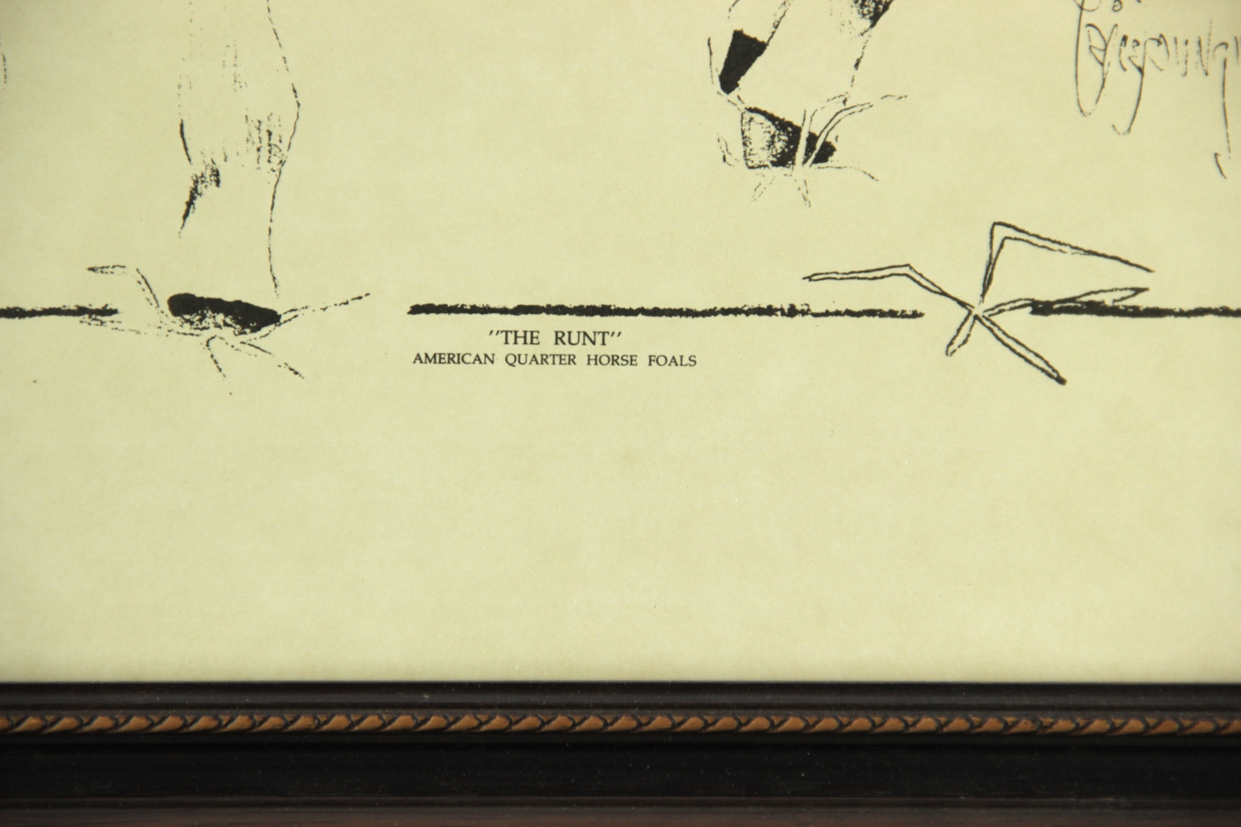 Price Youngman Lithograph "The Runt" 1989